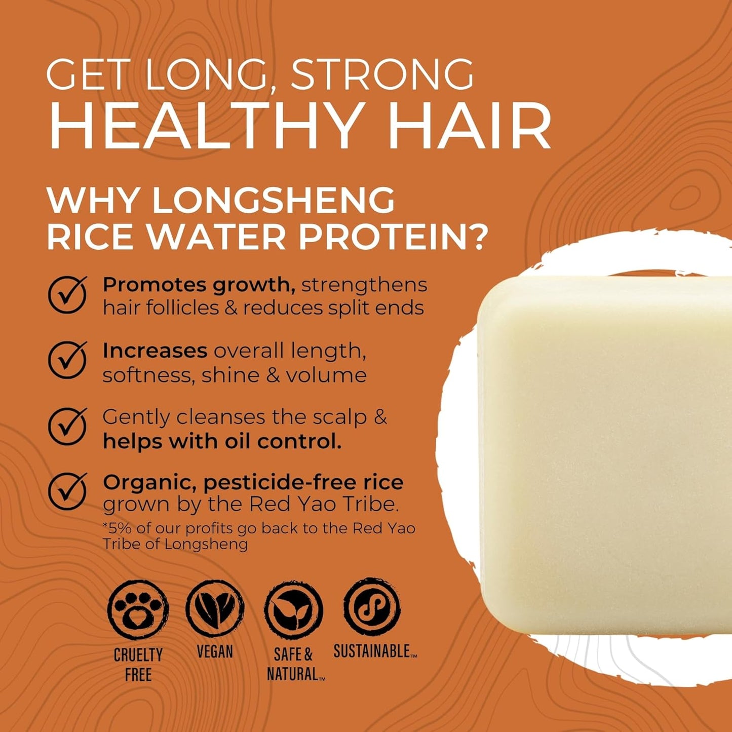 Viori Native Essence Conditioner Bar - Handcrafted Organic Rice Water Conditioner | Eco-Friendly