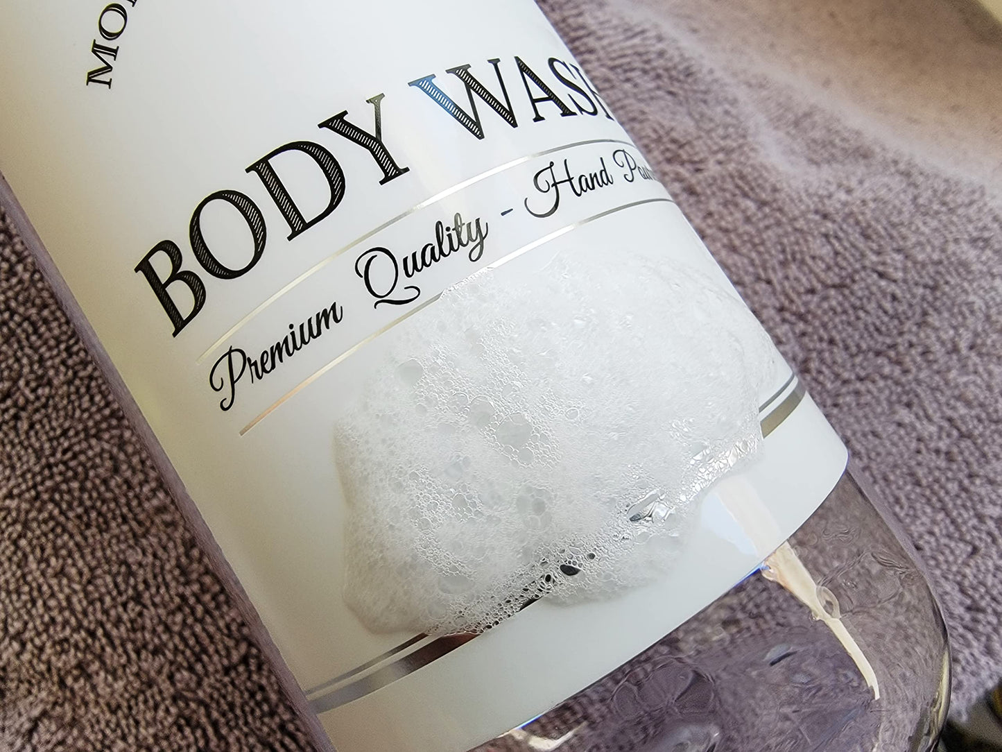 Clear Refillable Shampoo and Conditioner Bottles - Body Wash, Shampoo and Conditioner Dispenser - PET Plastic Shampoo Bottles Refillable with Pump - Waterproof Labels - 16 oz, 3 Pack (White Plastic)