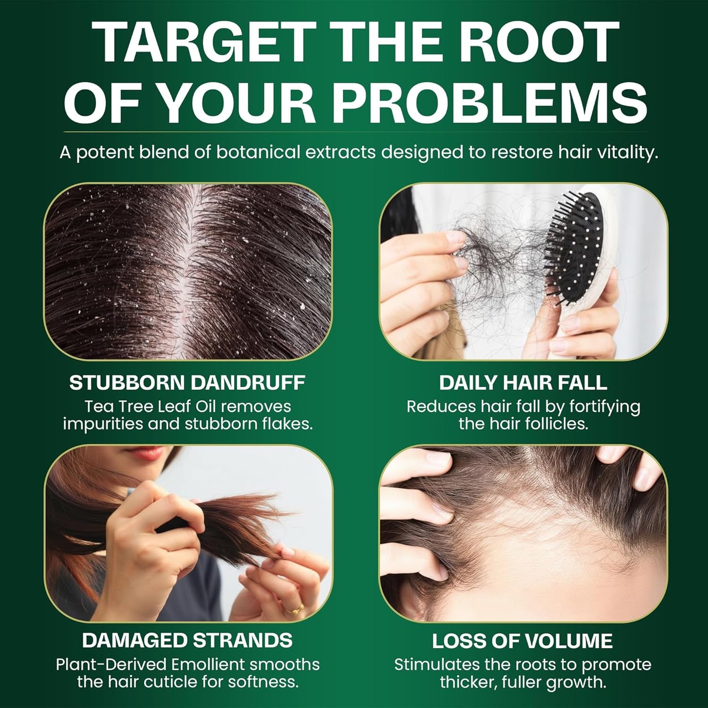 Tea Tree Shampoo & Conditioner Set - Thinning Hair Treatment for Men & Women | Soothes Itchy Scalp & Dandruff