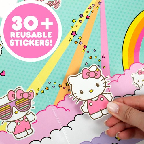 Hello Kitty Puffy Sticker Playset, Over 50 Reusable Stickers & Activity Book