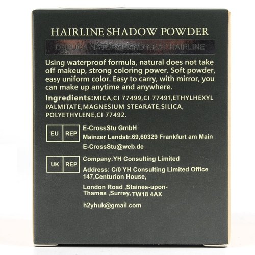 SOVONCARE Hairline Powder - Root Touch Up & Gray Hair Concealer for Men and Women, Instantly Covers Thinning Hair and Bald Spots, Natural-Looking Coverage Dark Black 0.35 oz