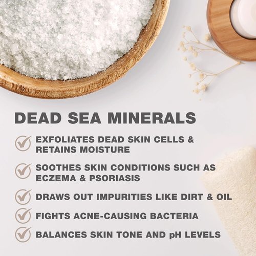 Dead Sea Spa 100% Pure Mineral Bath Salt - 5Lb Frag-Free Relaxation & Skin Nourishment
