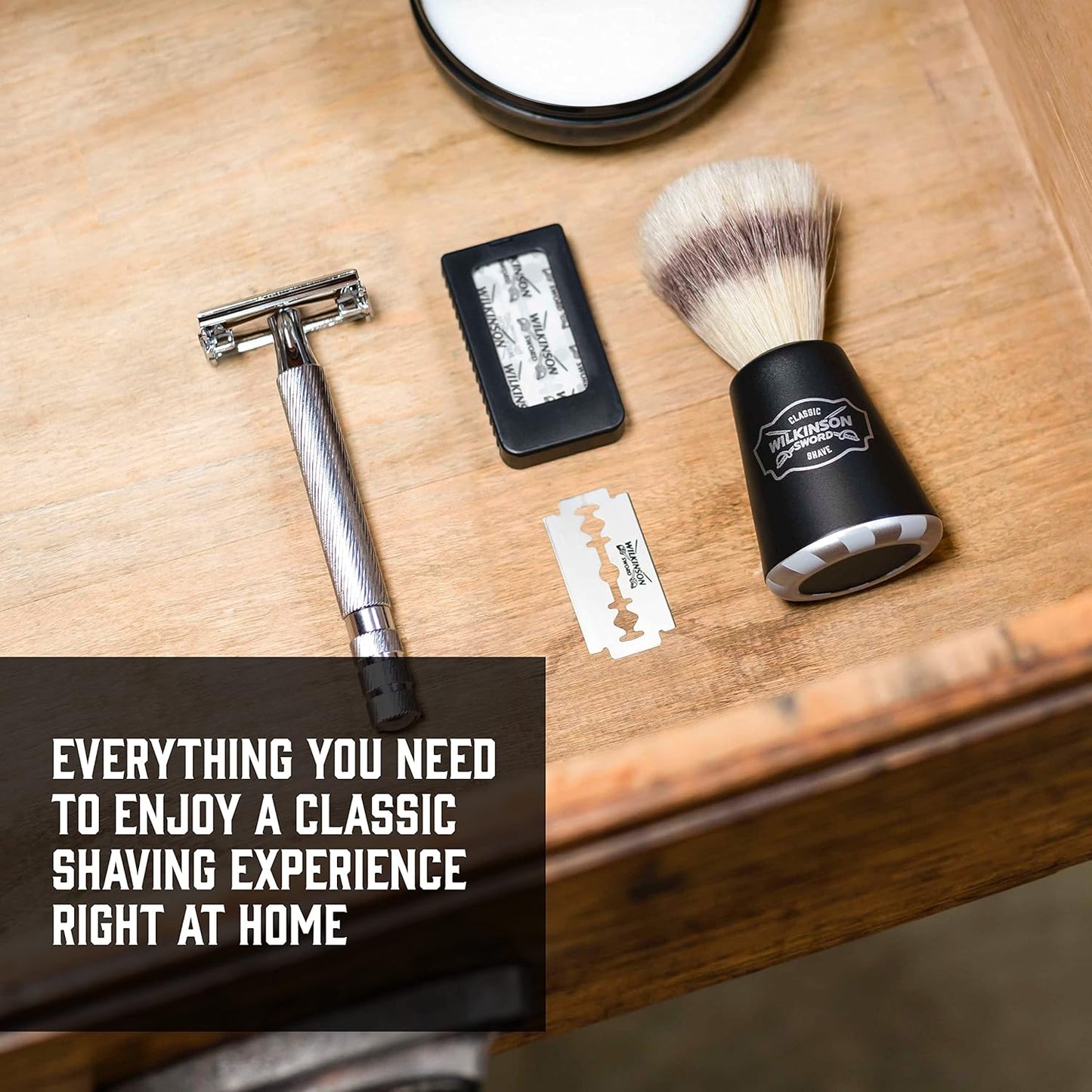 Wilkinson Sword Double Edge Razor - Precision Shaving with 5 Blade Refills | Men's Grooming Essential
