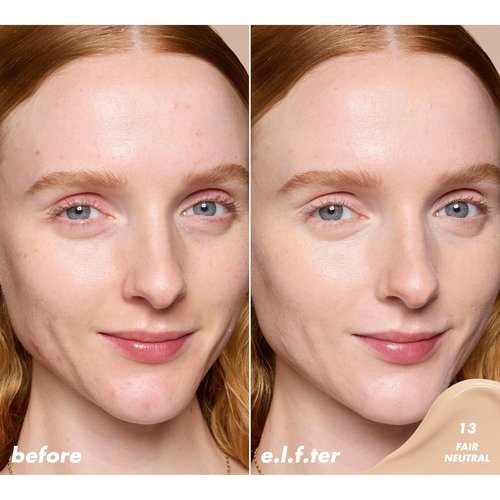 e.l.f. Soft Glam Satin Concealer - Medium Coverage for Blemishes & Under-Eye, Crease-Resistant, Vegan, 13 Fair Neutral