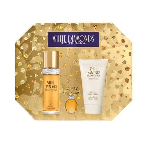 Elizabeth Taylor White Diamonds Women's Perfume Set - Eau de Toilette, Body Lotion & Parfum | 3 Piece Collection