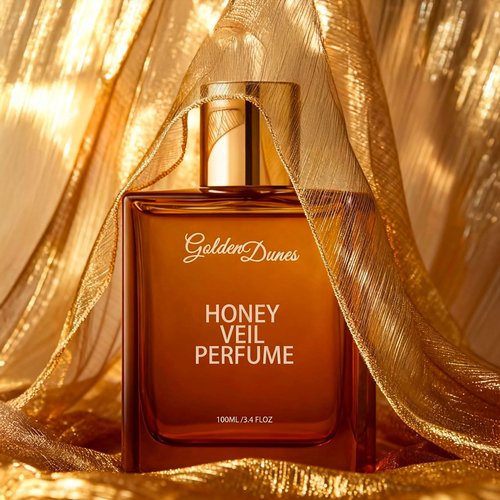 HABOHUSE Golden Dunes Honey Veil Eau de Parfum – Honey, Oud, Patchouli, Vanilla & Bergamot with Floral-Amber Spicy Notes, Clean Vegan Essential Oils, Long-Lasting Unisex Fragrance, 100 ml