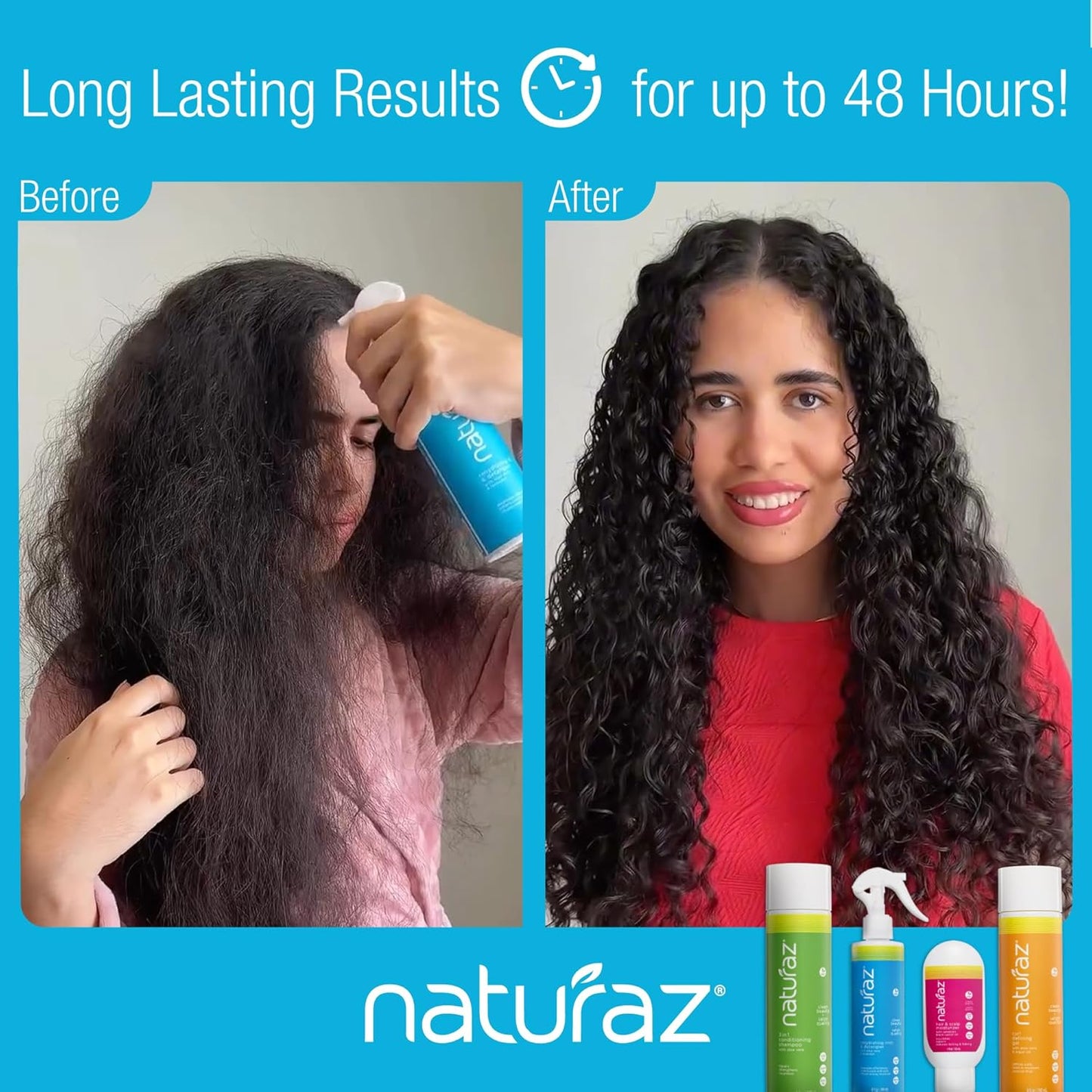 Skiennix Curly Hair Detangler Spray - Natural Leave-In Conditioner for All Ages - 8 fl oz