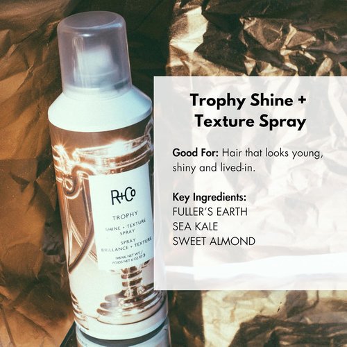 R+Co TROPHY Shine + Texture Spray - Texturizing Hair Spray for Volume & Manageability, All Hair Types
