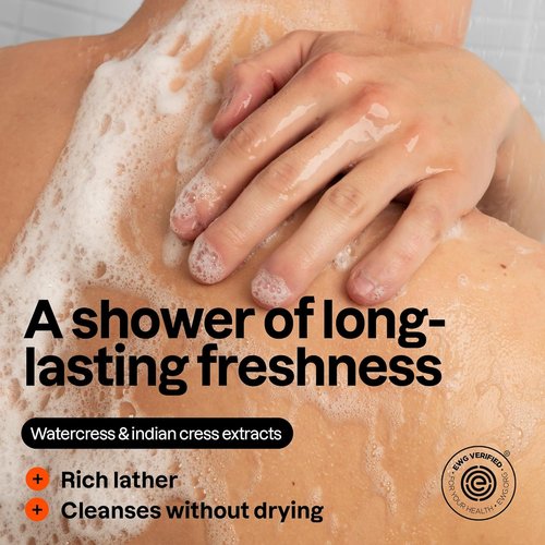 ATTITUDE Shower Gel Body Wash for Men, 98% Natural Origin Ingredients, Paraben & Phthalate Free, EWG Verified, Cleanses Without Drying, Eucalyptus & Sage,14 Fl Oz