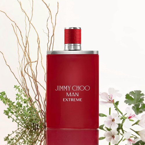 JIMMY CHOO - Man Extreme Eau de Parfum - Aromatic Men's Fragrance with Red Thyme & Tonka Bean - 3.3 oz