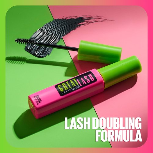 Maybelline Great Lash Mascara - Volumizing Formula That Conditions & Thickens | Blackest Black, 1 Count