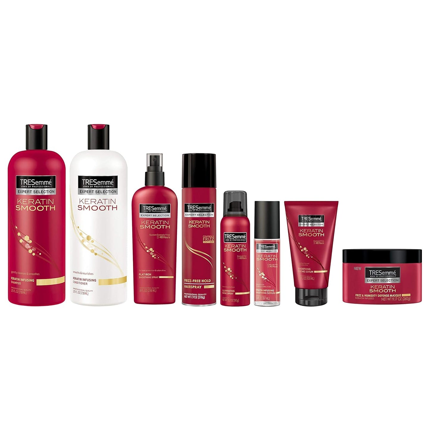 Tresemme Keratin Smooth Heat Defense Spray - 8 Ounce | Protects Hair from Heat Damage