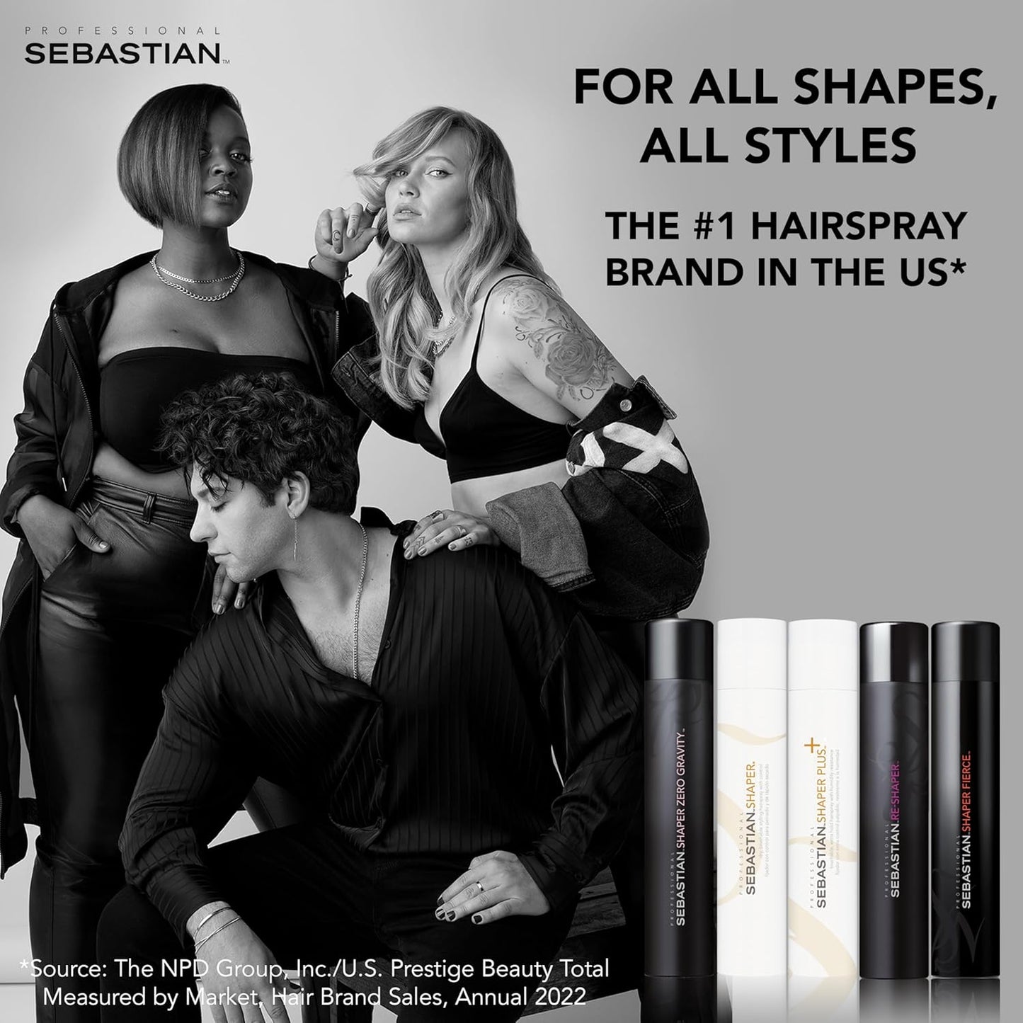 Sebastian Professional Shaper Hairspray - Flexible Medium Hold | Brushable Styling Control for All Hair Types