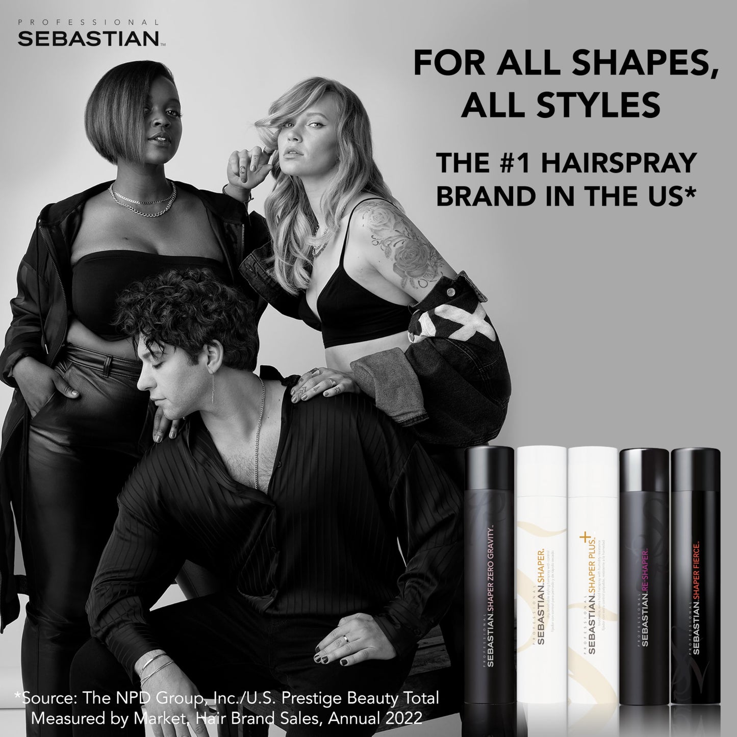 Sebastian Professional Shaper Plus Hairspray | Touchable, Humidity Resistant, Original Extra Hold | 24 Hour Flexible Styling Control | For All Hair Types