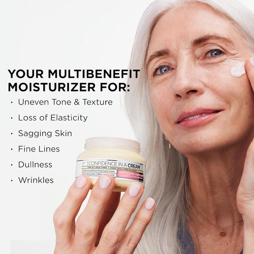 IT Cosmetics Confidence In A Cream - Hydrating Anti-Aging Face Moisturizer, 48H Hydration & Skin Repair