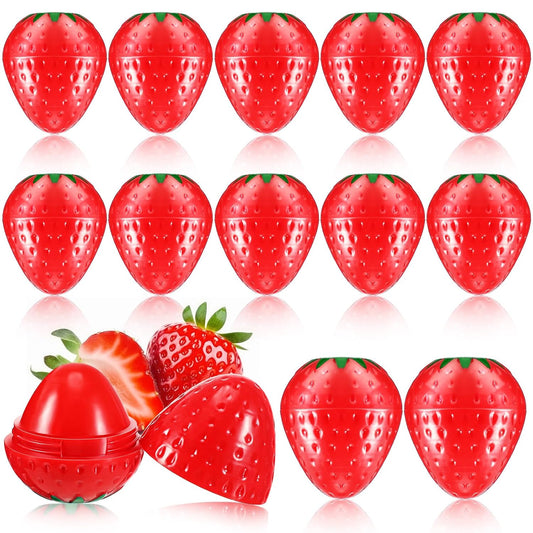 Skiennix Strawberry Lip Balm - 12 Pcs Wrinkle Repair & Moisturizing Hydrating Protectors | Perfect Valentine's Gift