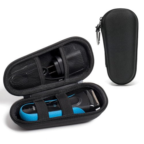 Nincha Electric Shaver Case - Hard Shell EVA Travel Bag for Braun Series 3, 5, 7, 9 (Black)