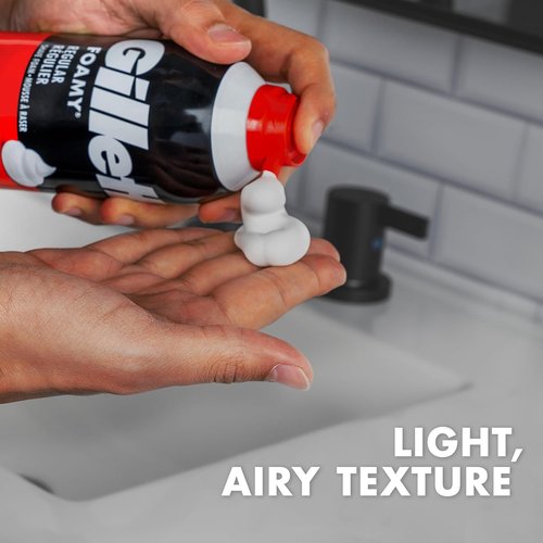 Gillette Foamy Classic Shave Foam - Smooth Shaving Protection Against Irritation | 14.9 Oz