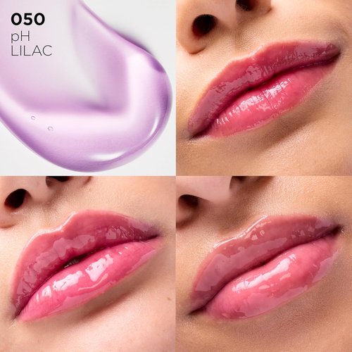 L'Oreal Paris Plump Ambition Lip Oil - Color Shifting Tint with 24HR Hydration & Volumizing Shine | 050 pH Lilac