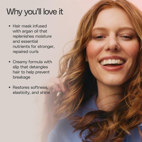 Ouidad Moisture Lock Hair Mask - Intense Hydrating Curly Hair Mask Fights Frizz & Breakage, Macadamia Nut & Olive Oil, Helps Repair, Detangle, Restore Softness, Mineral Oil Free, All Curl Types