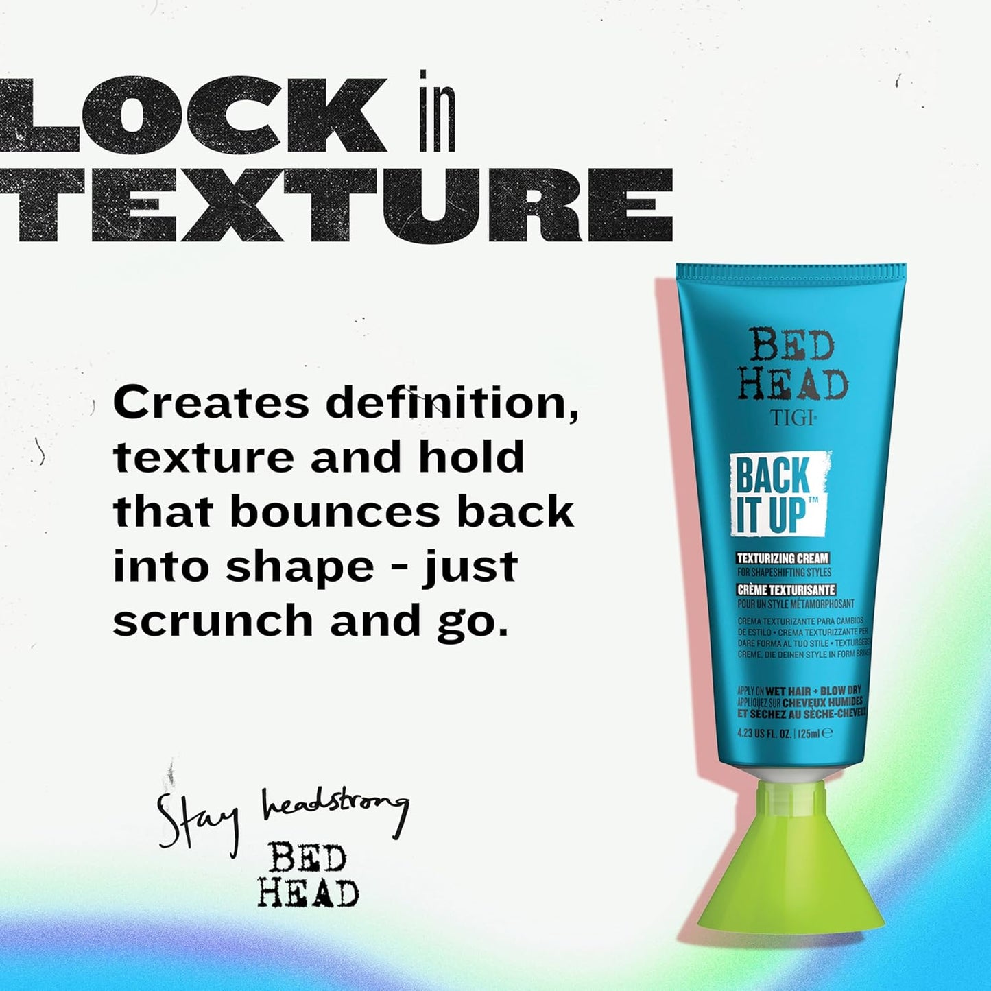 TIGI Bed Head Back It Up Texturizing Cream - Shape & Texture, 4.23 Fl Oz
