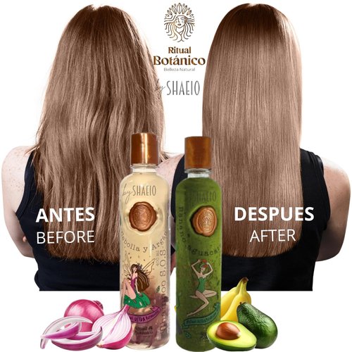 RITUALBOTANICO | S.O.S Growth Kit - Onion & Argan Shampoo + Intensive PLEX Treatment with Banana & Avocado 100% Colombian
