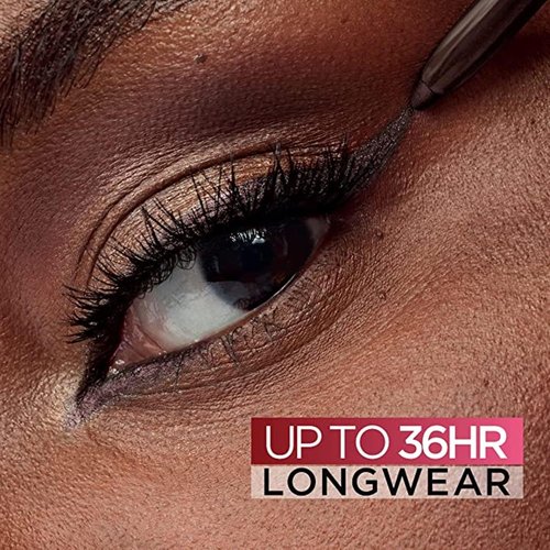 L'Oreal Paris Infallible Grip Gel Eyeliner Pencil - Waterproof, Smudge-Resistant, 36HR Wear | Brown Denim, 0.01 Oz