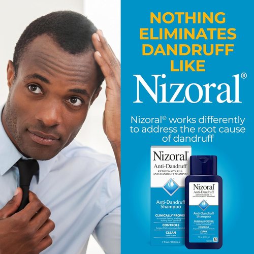 Nizoral Anti-Dandruff Shampoo - 1% Ketoconazole Formula for Effective Relief | Fresh Scent, 7 Fl Oz