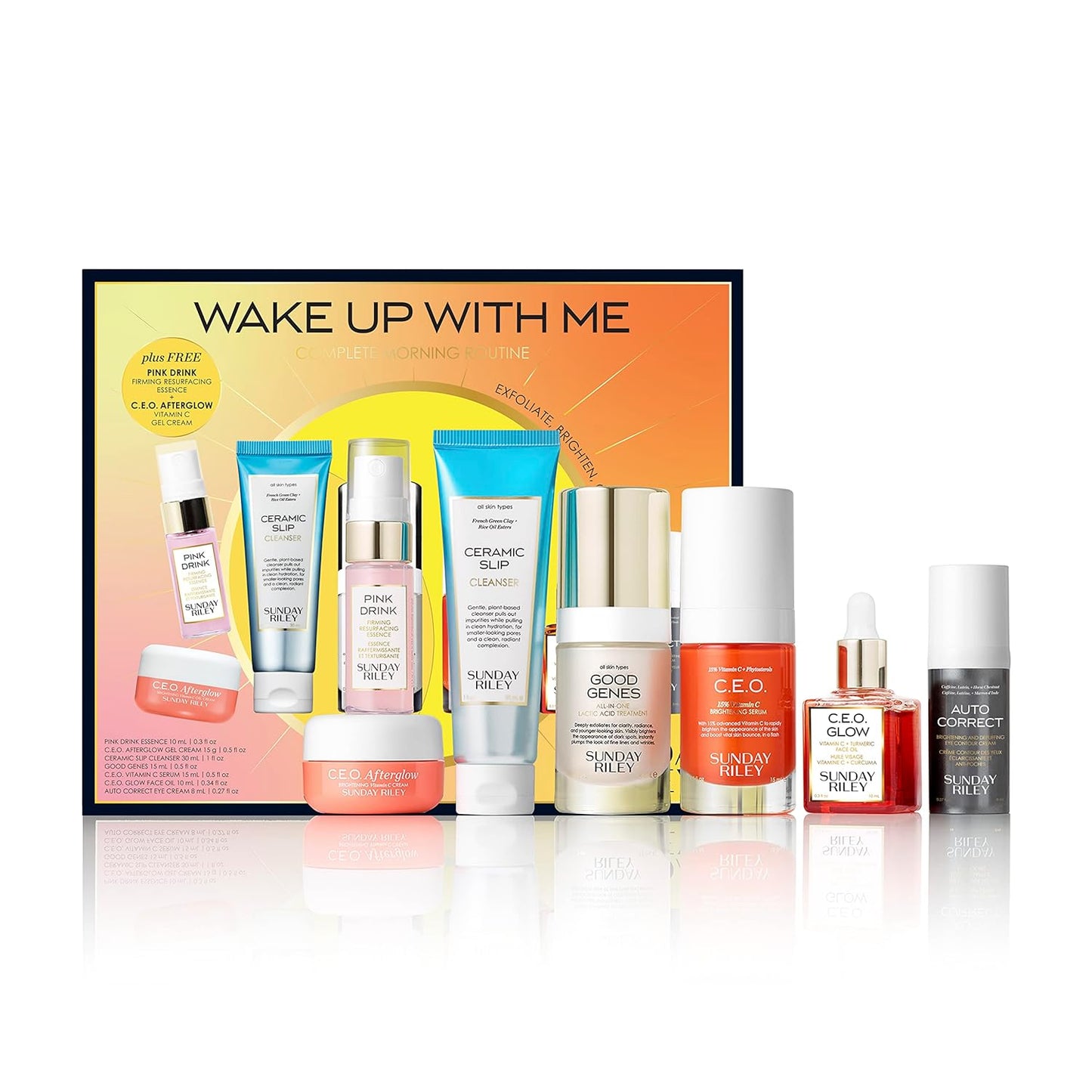 Sunday Riley Brightening Morning Skincare Set - Complete Routine for Radiant Skin