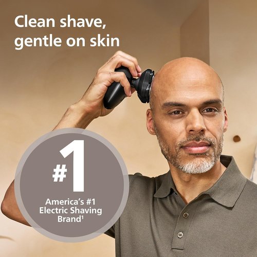 Philips Norelco Head Shaver Pro 5000 Series - Electric Shaver with 360° Flexing Head & ComfortCut Blades for Gentle, Clean Shave | Model HS5980/40