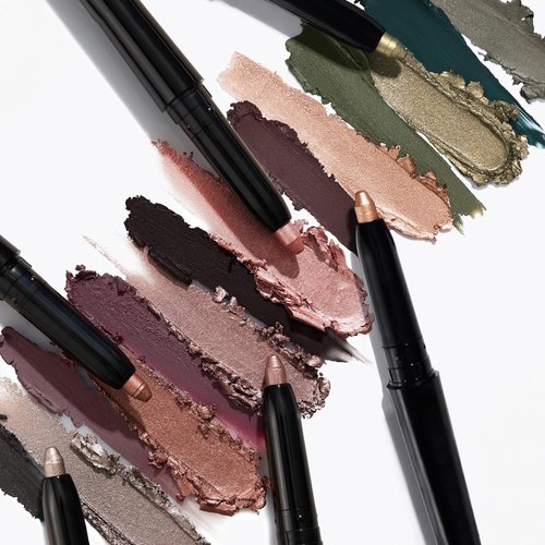 Laura Geller New York Swipe-N-Line Dual-Ended Eyeshadow & Eyeliner - Earthy Taupe-Green/Warm Green - Waterproof Cream Formula