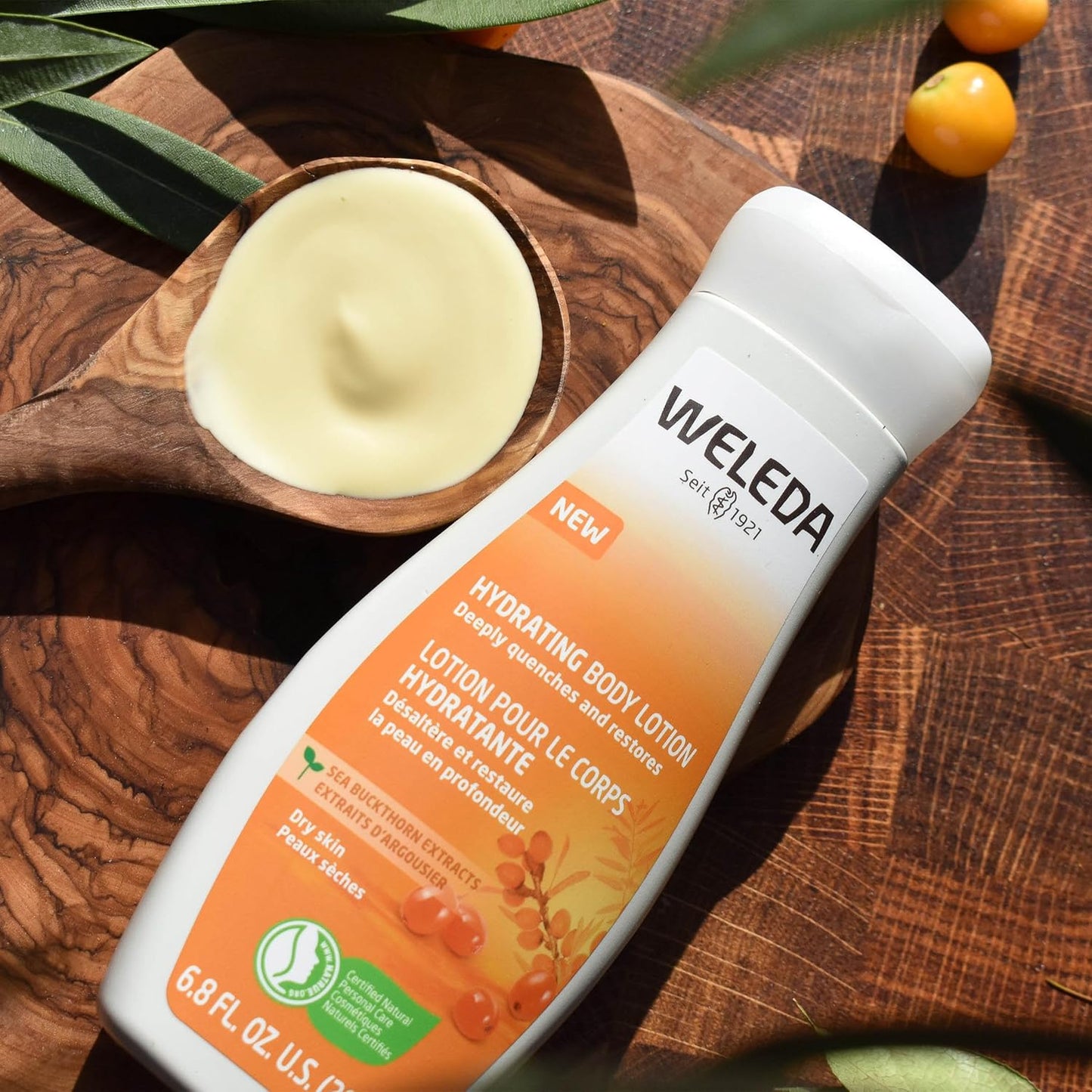 Weleda Hydrating Sea Buckthorn Body Lotion - Nourishing Formula, 6.8 Fl Oz
