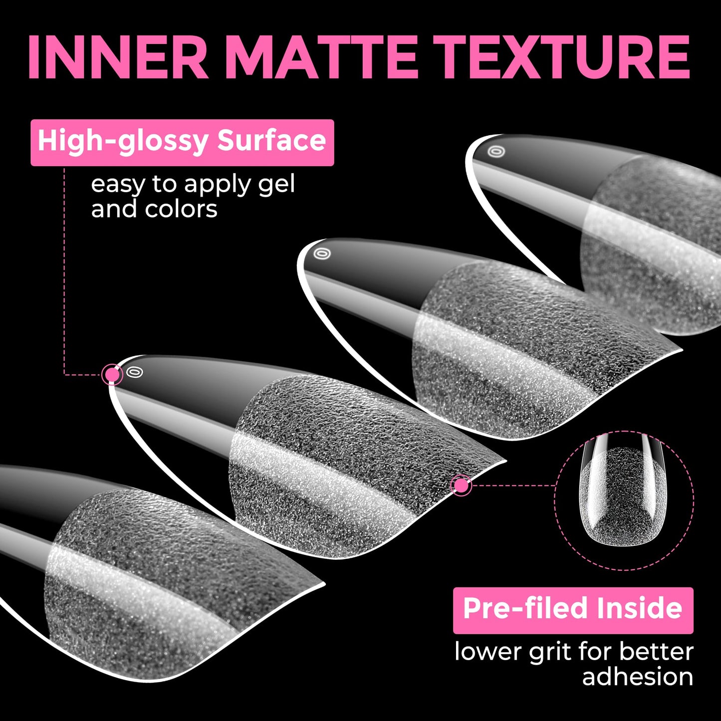 UNA GELLA GEL NAIL TIPS FOR ACRYLIC NAIL TIPS SOFT GEL TIPS