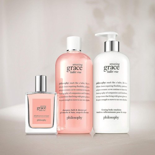 Philosophy Amazing Grace Ballet Rose Body Emulsion - Nourishing Moisturizer, 8 Oz