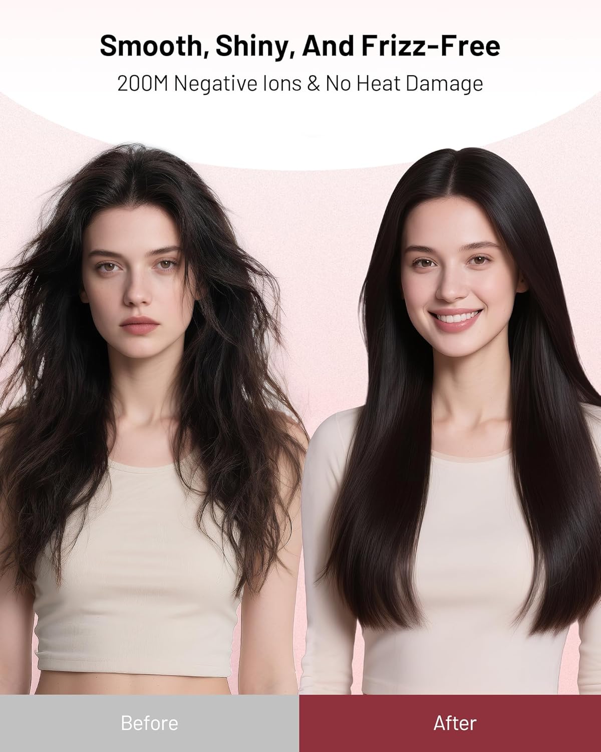 Skiennix Dual Voltage Ionic Hair Dryer - 1875W Fast Drying, Lightweight & Low Noise, Travel Ready