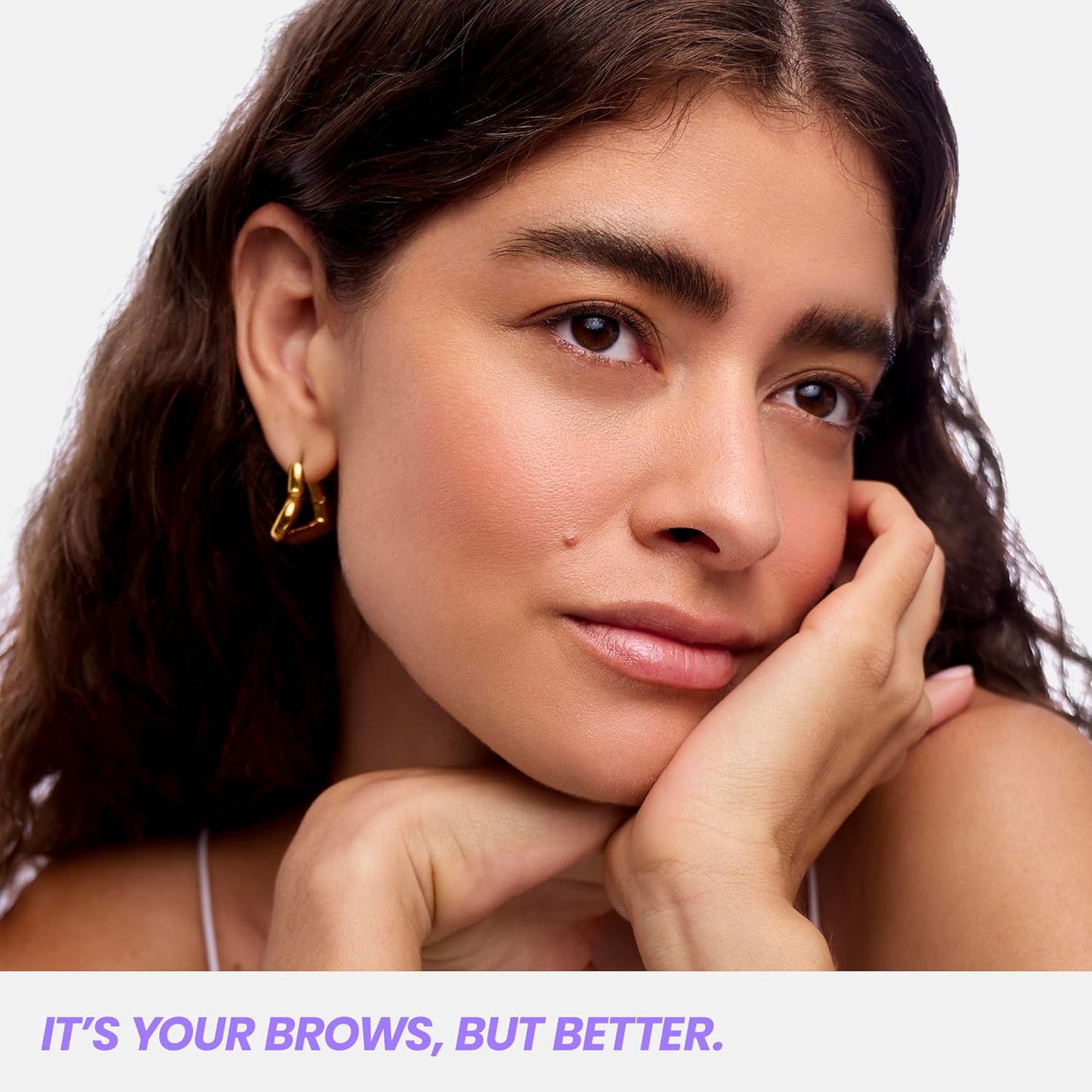 Wonderskin Brow Stain & Go Masque - Long Lasting, Transfer Proof Eyebrow Tint in Dark Brunette