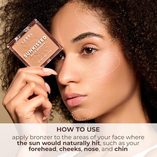 LAMEL Sunkissed Matte Bronzer Face Powder - Long-Lasting, Non-Greasy Formula for Natural Tan - 0.35oz