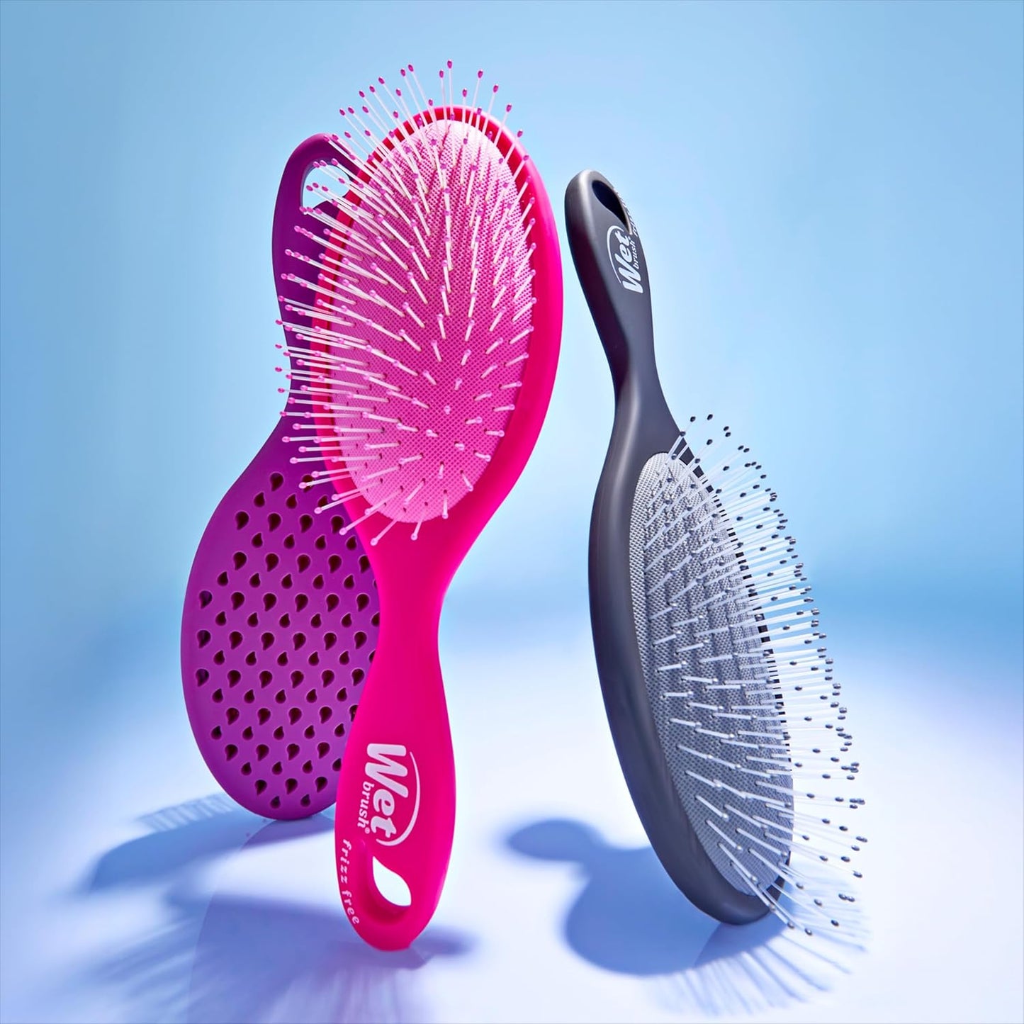 Wet Brush Frizz-Free Detangler Brush - Ionic Technology for Smooth, Frizz Control | Pink, Ideal for All Hair Types