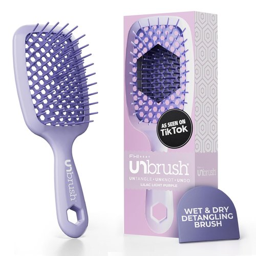 FHI Heat UNbrush Detangling Brush - Pain-Free Brushing for All Hair Types | Durable Anti-Static Bristles