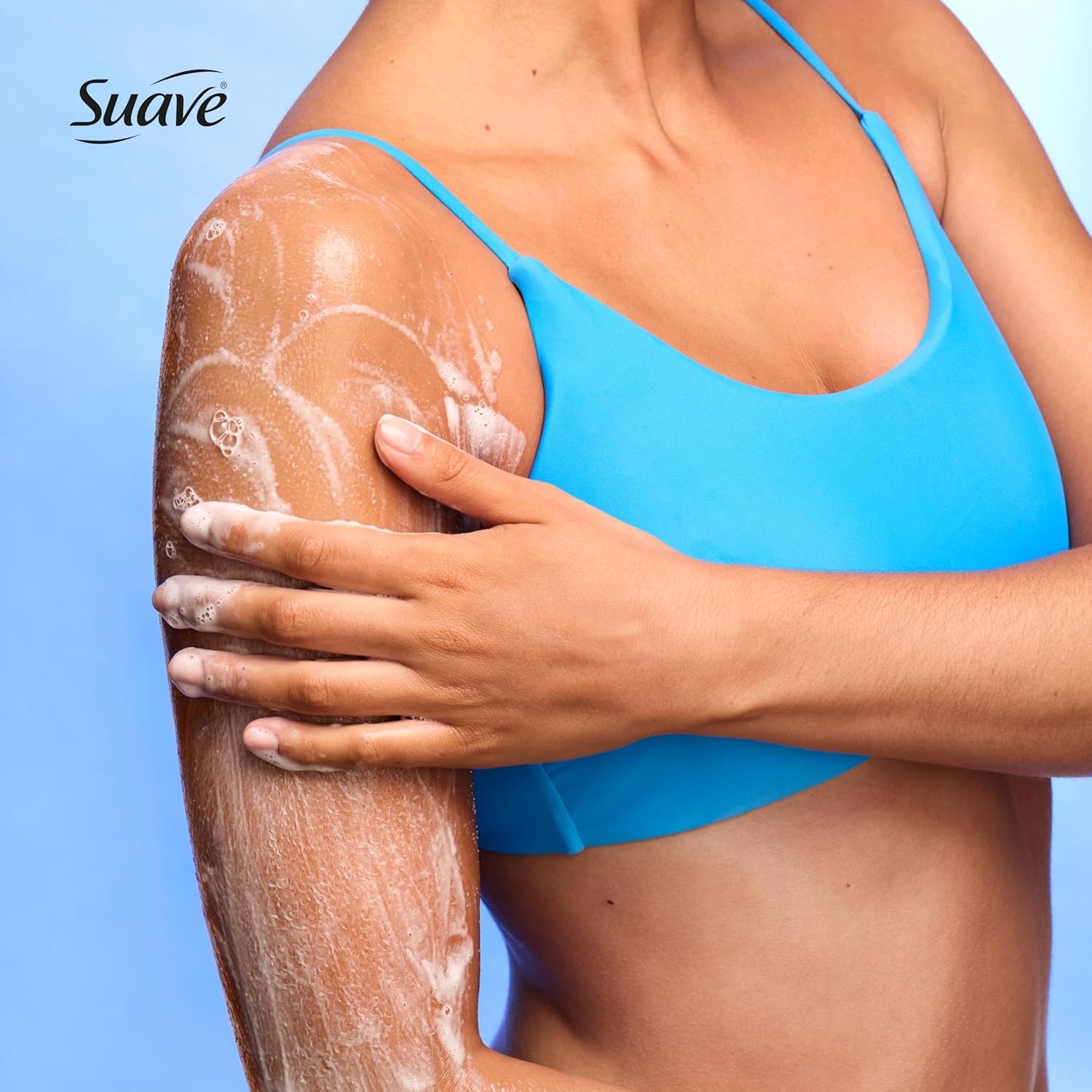 Suave Pistachio Cream Exfoliating Body Wash - Hydrating Scrub with Glycerin & Vitamin E, 18 FL OZ