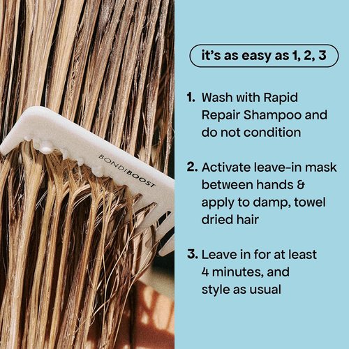 BONDIBOOST Rapid Repair Bond Builder - Leave-In Treatment for Dry, Damaged Hair | 3.38 fl oz, Strengthens & Restores Shine