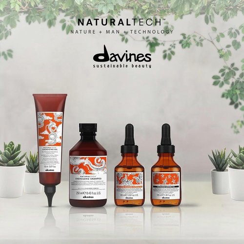 Davines Naturaltech Energizing Gel - Stimulating Leave-In Treatment for Thinning Hair - 5.07 Fl Oz