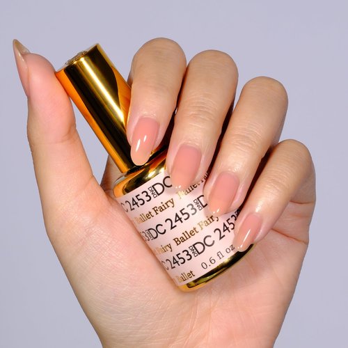 DND DC Gel Polish Set, Sheer Collection, UV Gel Polish and Air Dry Nail Lacquer, Matching Chip-Free Polish Duo, 0.5 Fl Oz Each