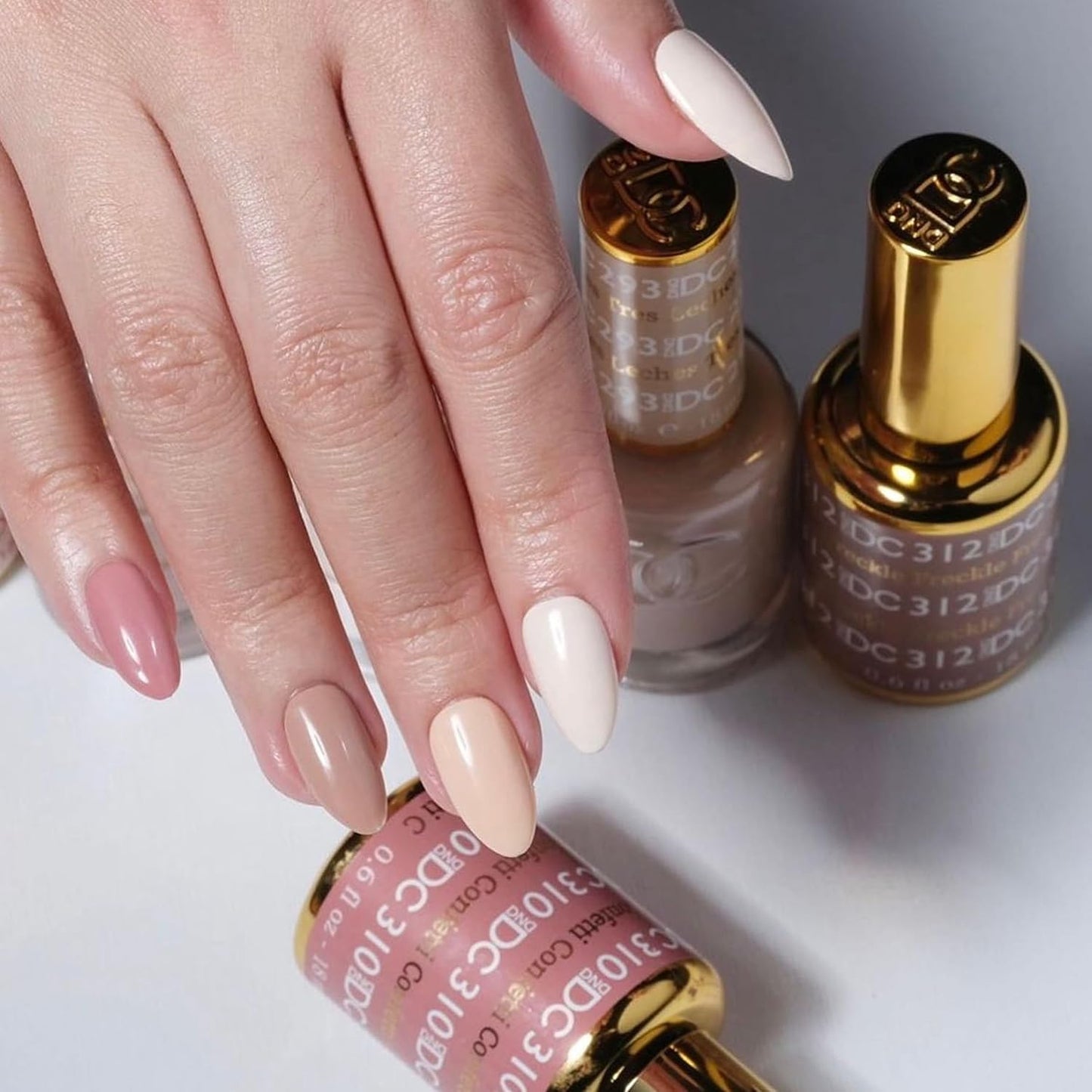 DND Gel Polish Set - UV/LED Base & No Cleanse Top Coat Duo | Professional 0.5 Fl Oz Each