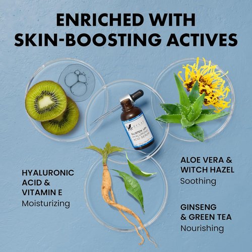 Eclat Skincare Hyaluronic Acid Serum - Hydrating Formula with 2.5% Acid & 3% B5 - 1 Fl Oz for Radiant Skin