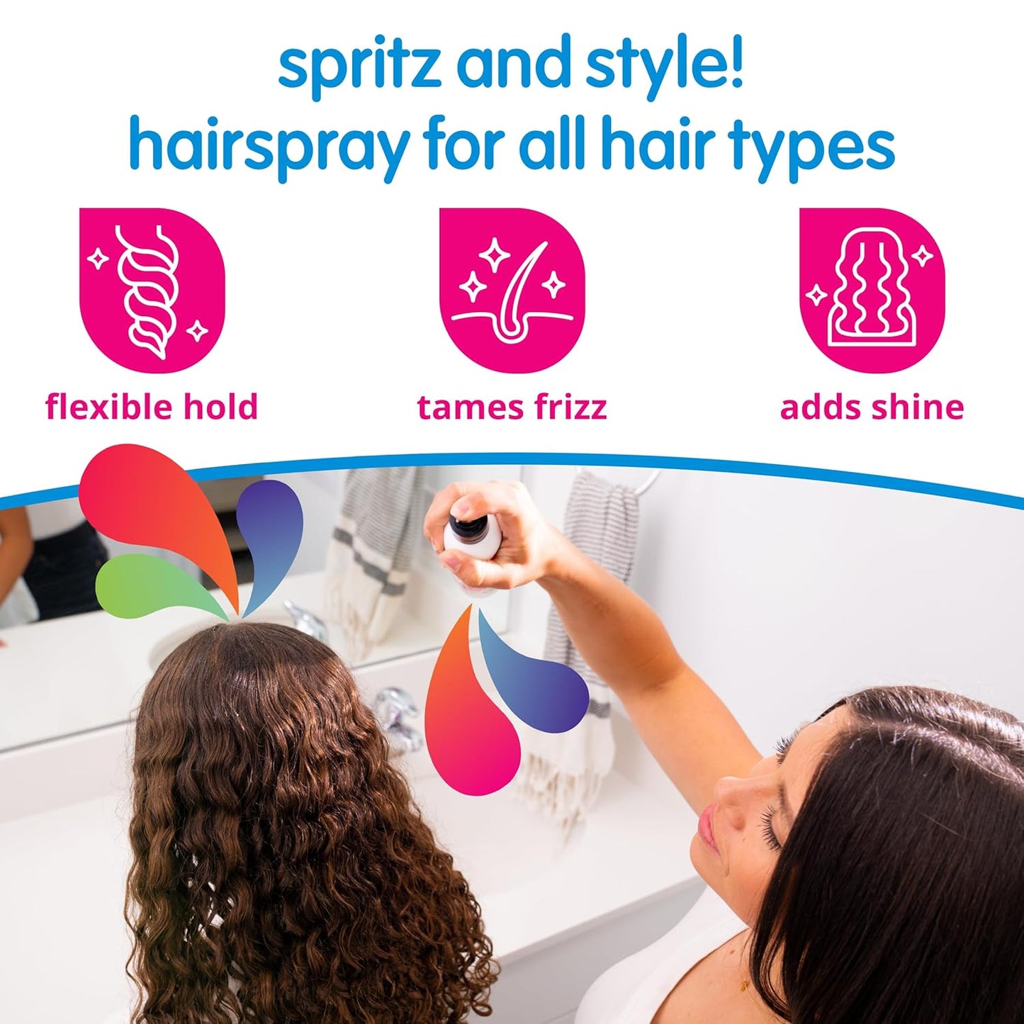 SoCozy Multi Styler Hair Spray for Kids - Gentle Formula with Quinoa & Vitamin B5 | 5.2 Fl Oz