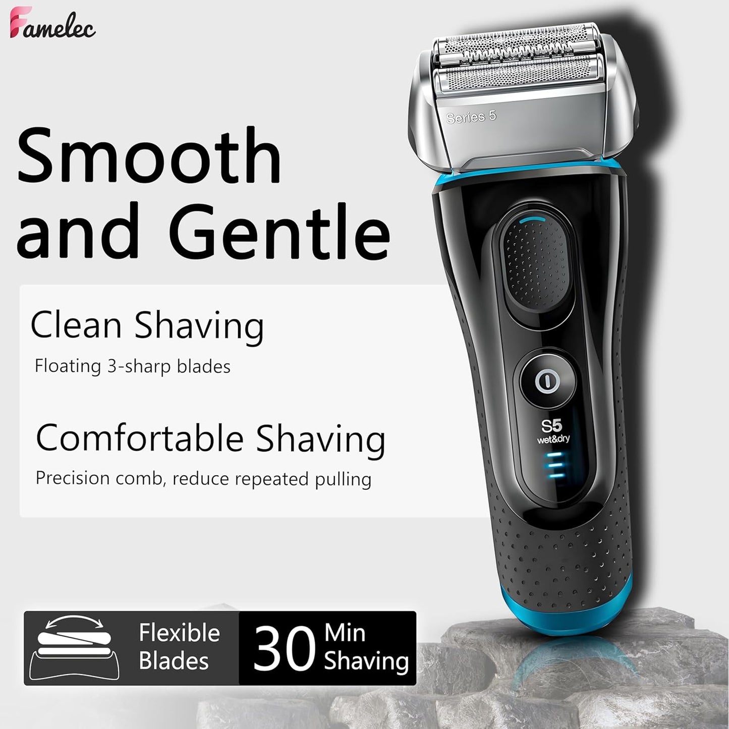 Braun Series 5 Replacement Head - 2 Pack Foil & Cutter for Old Generation Razors | Compatible with 5090, 5190cc, 5040, 5140s, 5030s, 5147s, 5145s, 5195cc, 5197cc