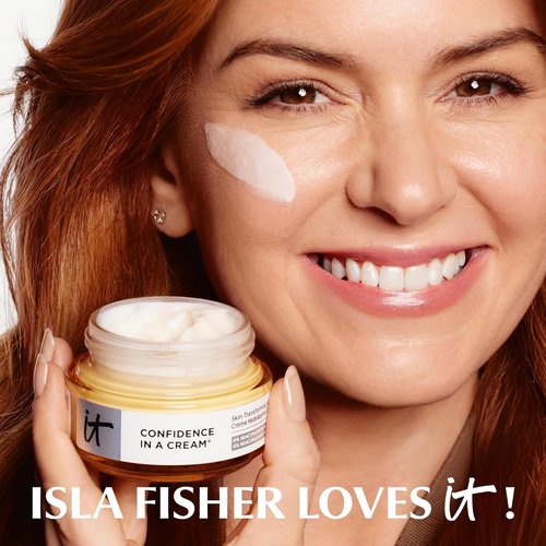 IT Cosmetics Confidence in a Cream - Hydrating Anti-Aging Face Moisturizer | 48H Hydration, Repairs Skin Barrier