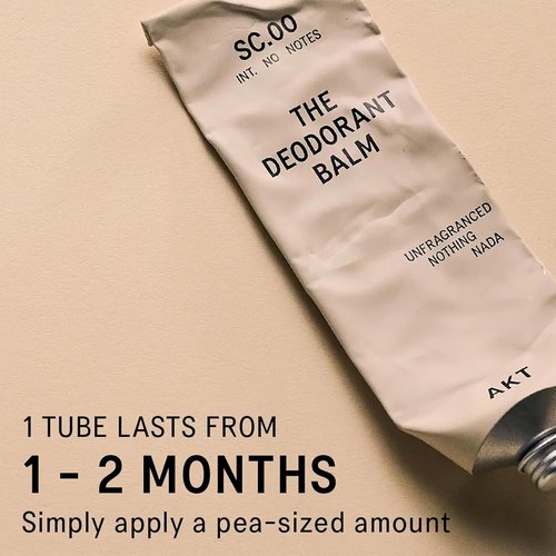 AKT Deodorant Balm - Natural, Fragrance-Free Cream Deo for Sensitive Skin | 1.7 Fl Oz, Multi-Use, Plastic Free