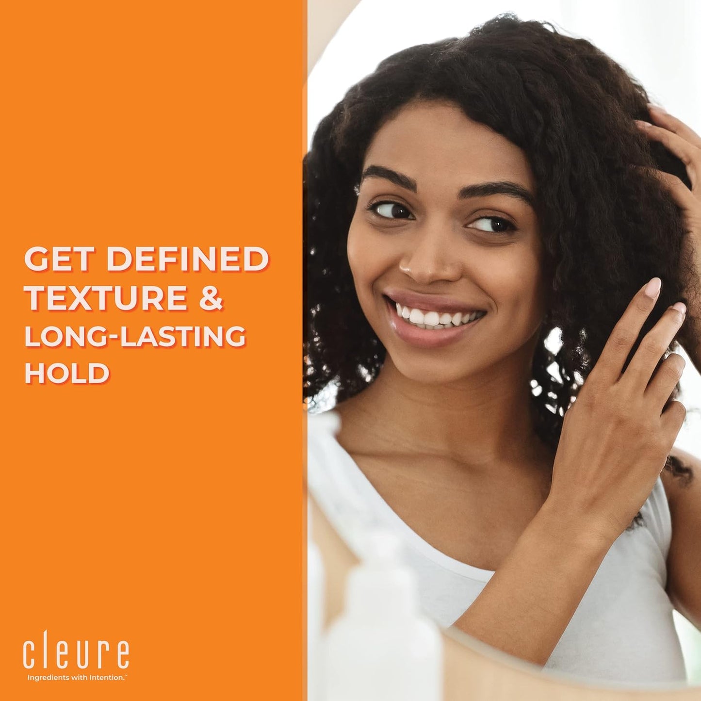 Cleure Hair Styling Gel - Hypoallergenic & Fragrance-Free for Frizz Control | Medium Hold (8 fl oz)